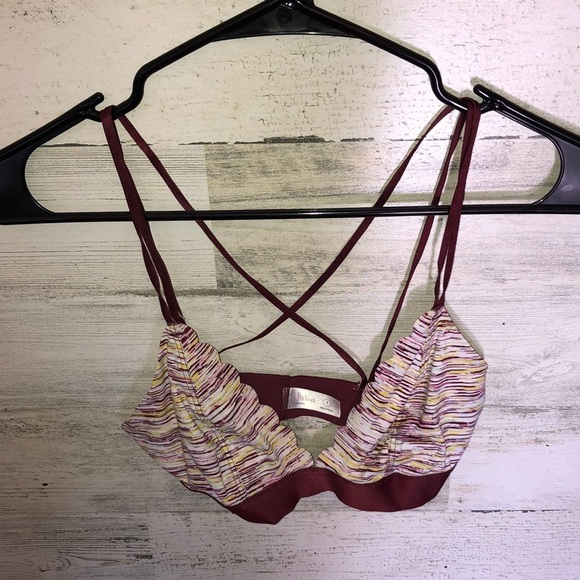 Flirtitude bralette bra multi color strappy style bra small summer bralette - Picture 2 of 4